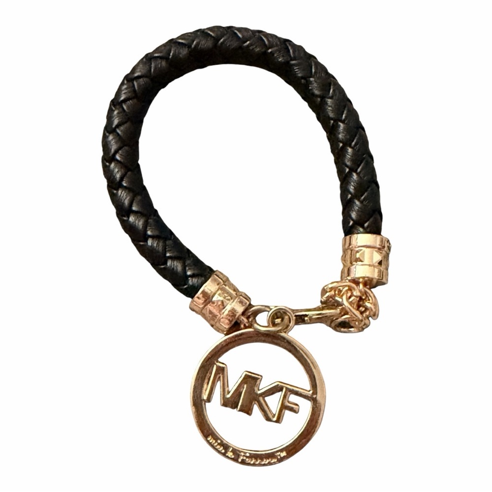 MKF Black and Gold Braided Bracelet